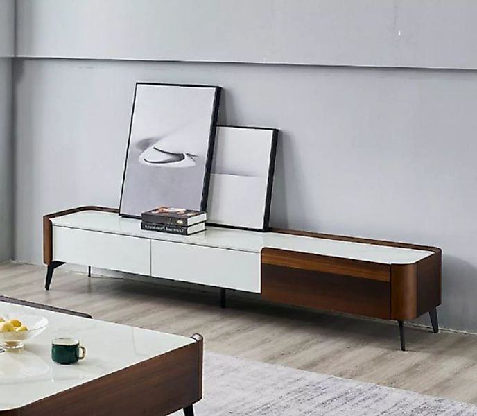 JVmoebel TV-Schrank Weiß RTV Lowboard Weiß Tisch Holz Modern Wohnzimmer Sid günstig online kaufen