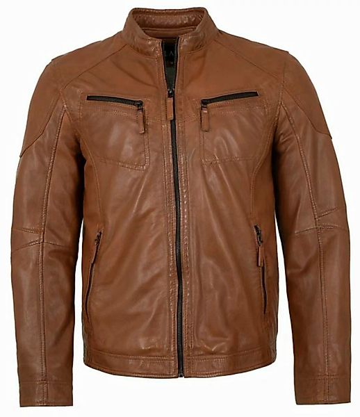 Jilani Lederjacke Brisbane Jilani - Herren Lederjacke Lammnappa cognac günstig online kaufen