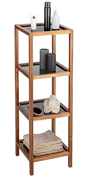 WENKO Regal Modell Fondi, aus massivem Akazienholz, 4 Glasböden günstig online kaufen