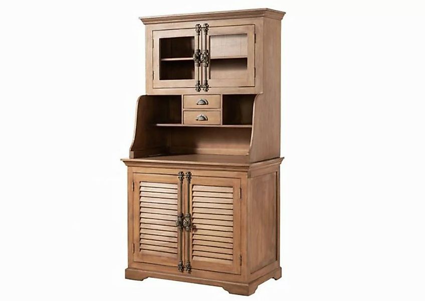 Massivmoebel24 Buffet (Mango 106x60x196 weiß lackiert TOULOUSE #104) günstig online kaufen