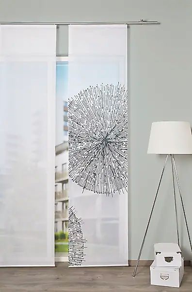 HOME WOHNIDEEN Schiebegardine Home Wohnideen Schiebevorhang günstig online kaufen