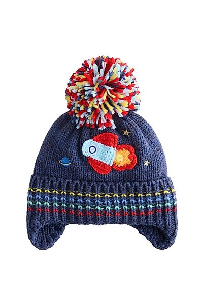 Next Beanie Gestreifte Bommelmütze Bär (1-St) günstig online kaufen