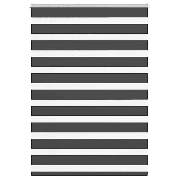 vidaXL Doppelrollo Schwarz 95x150 cm Stoffbreite 90,9 cm Polyester 4014234 günstig online kaufen