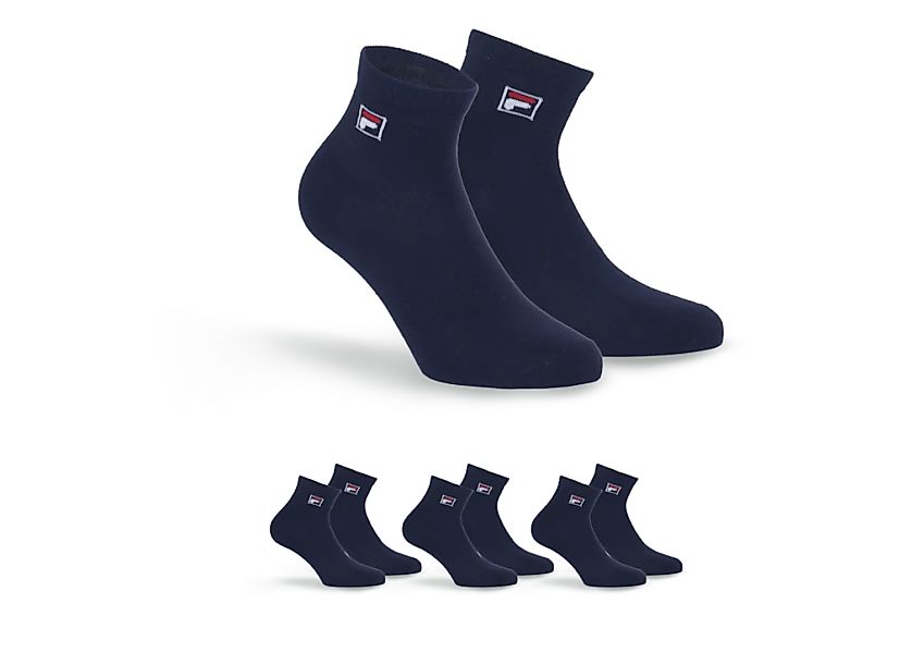Fila Kurzsocken "UNISEX QUARTER PLAIN SOCKS" 3 Paar tlg. mit eingestrickem günstig online kaufen