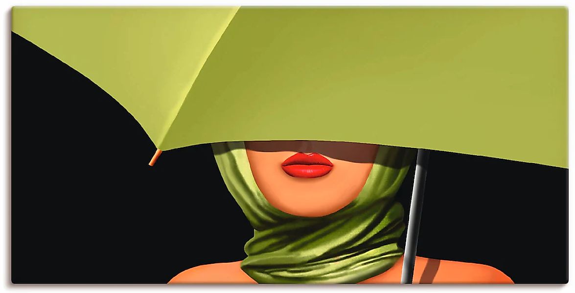 Artland Wandbild "Rote Lippen" Mode 1 Stk. tlg. als Leinwandbild, Poster, W günstig online kaufen