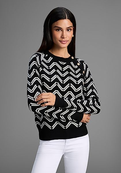 Laura Scott Rundhalspullover kuscheliger Strick mit günstig online kaufen