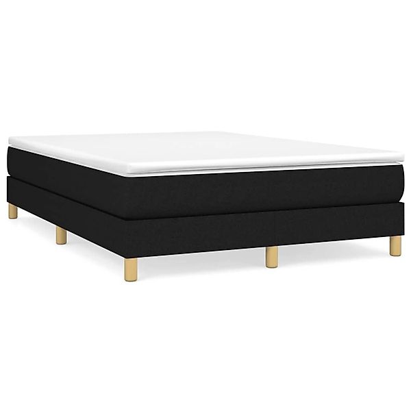 vidaXL Boxspringbett Schwarz 140x190 cm Stoff1359133 günstig online kaufen