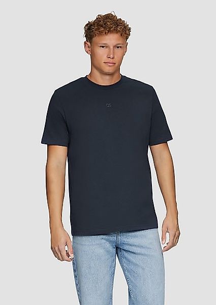 QS Kurzarmshirt T-Shirt mit Logodruck Artwork günstig online kaufen