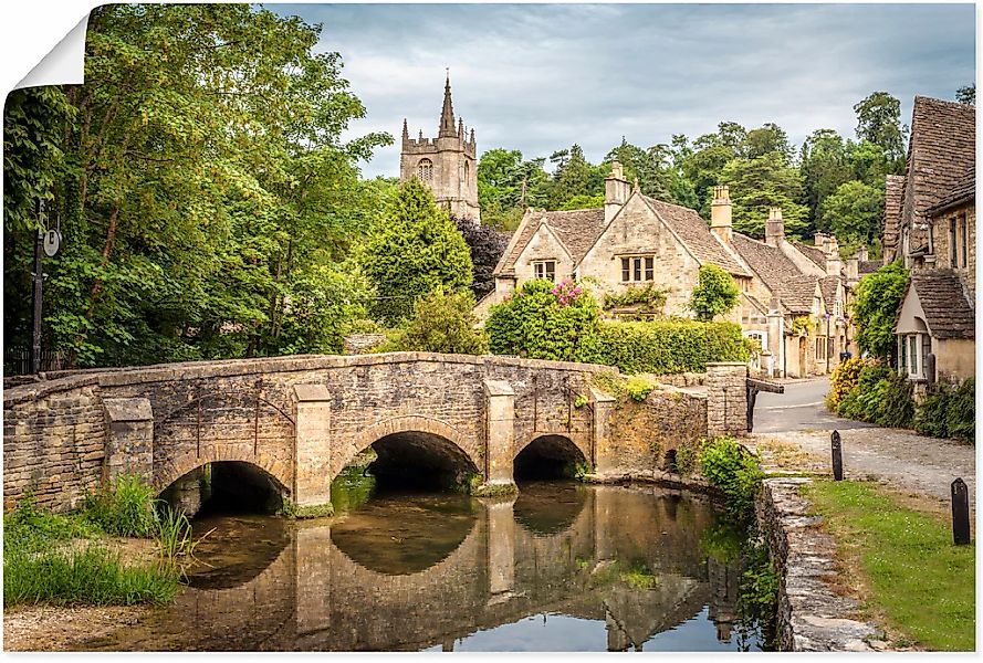Artland Wandbild "Dorf Castle Combe, Wiltshire, England" Brücken 1 Stk. tlg günstig online kaufen