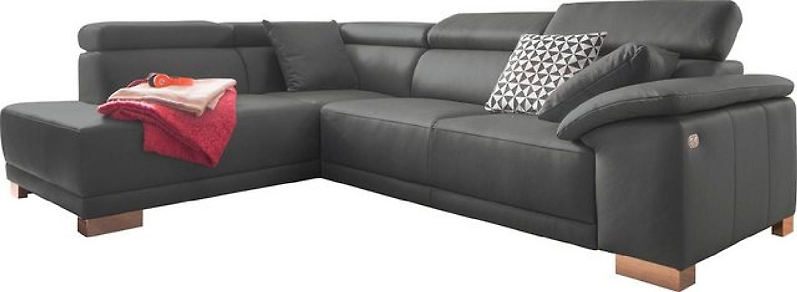 3C Candy Ecksofa "Menorca modern und bequem, OTTOs Choice, L-Form", Kopftei günstig online kaufen