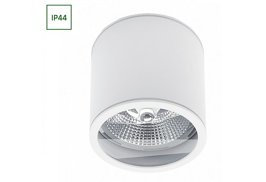 Spectrum Aufbauleuchte LED Aufbauleuchte Chloe AR111 weiß Badezimmerleuchte günstig online kaufen