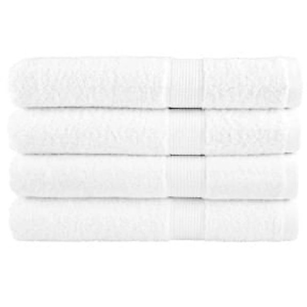 vidaXL Premium-Handtücher 4 Stk Weiß 100x200cm 600 g/m2 100% Baumwolle günstig online kaufen
