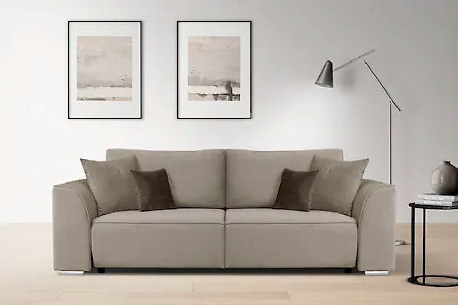 OTTO home 3-Sitzer »BEATRICE, B: 250 cm - wahlweise mit Bettfunktion« u. Be günstig online kaufen