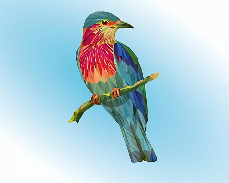Fototapete "Paradiesvogel" 4,00x2,50 m / Glattvlies Perlmutt günstig online kaufen