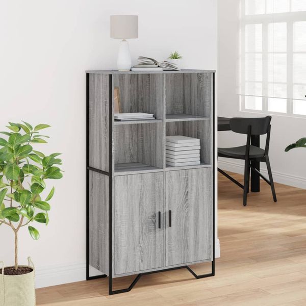vidaXL Highboard Highboard Grau Sonoma 79,5x35,5x137,5 günstig online kaufen