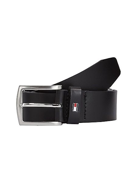 Tommy Hilfiger Ledergürtel DENTON 3,5 cm breit Robuster Ledergürtel mit Fla günstig online kaufen