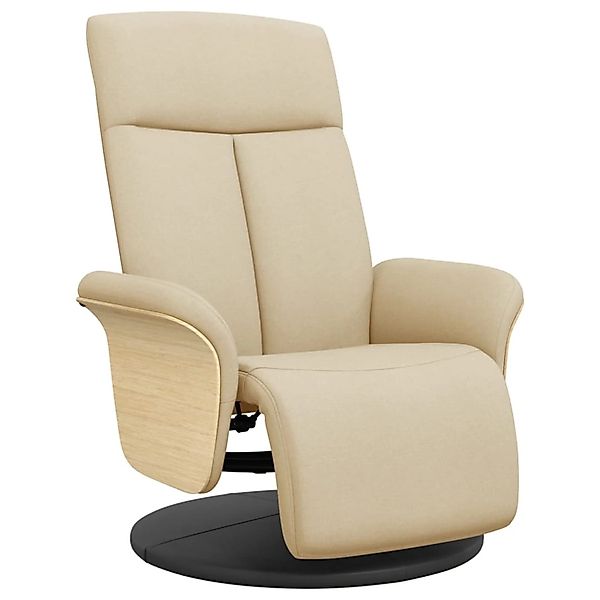vidaXL Relaxsessel mit Fußteil Creme Stoff 356527 günstig online kaufen