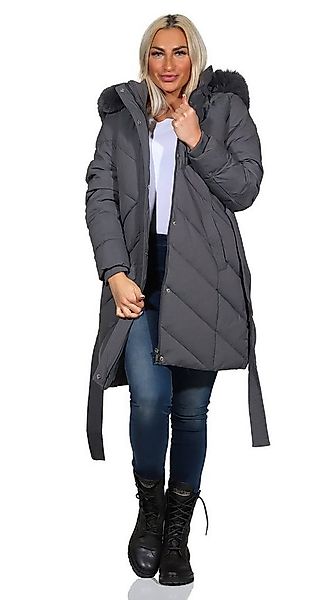 Aurela Damenmode Kurzmantel Steppmantel Damen Mantel diagonal gesteppt mit günstig online kaufen