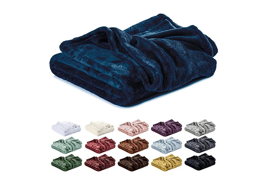 Wohndecke Kuscheldecke, Fleecedecke, Wolldecke flauschig und weich, Lavea, günstig online kaufen