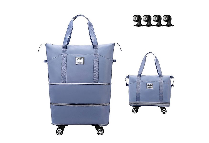 Coonoor Reisetasche Große Erweiterbare Reisetasche mit Rollen, faltbare Han günstig online kaufen