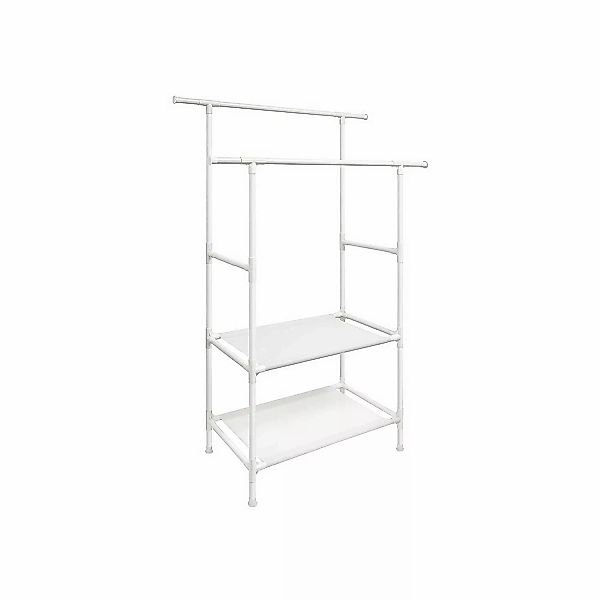 Songmics Kleiderständer 2 Ablagen 47 cm x 117 cm x 176 cm Weiß günstig online kaufen