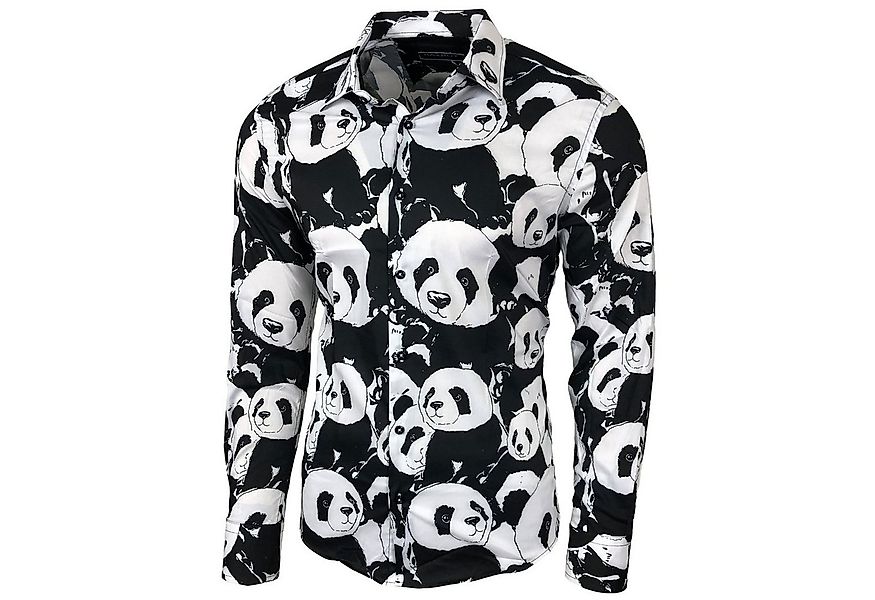 Baxboy Langarmhemd Baxboy Herren Hemd Freizeitshemd Langarm Blumen Casual S günstig online kaufen