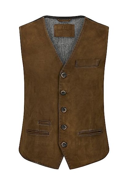 Milestone Lederweste MSRenzo aus hochwertigem Veloursleder günstig online kaufen