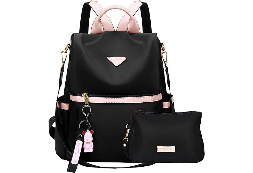 LuxusKollektion Cityrucksack Rucksack Damen diebstahlsicher PX4 Set Schwarz günstig online kaufen