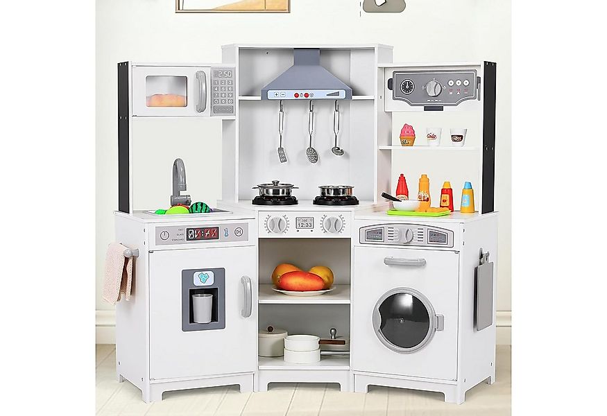 TLGREEN Kinder-Küchenset Kinderküche Holz, Spielzeugküchen XXL, (102x30x92 günstig online kaufen