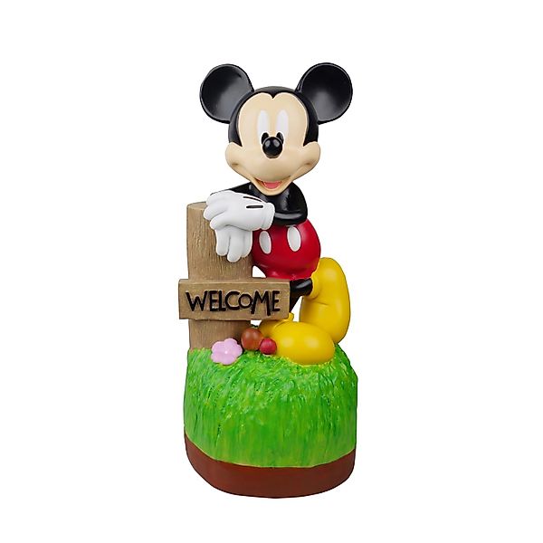 Disney Gartenfigur Mickey Maus Welcome Gartenfigur 40cm Disney Dekofigur Sk günstig online kaufen