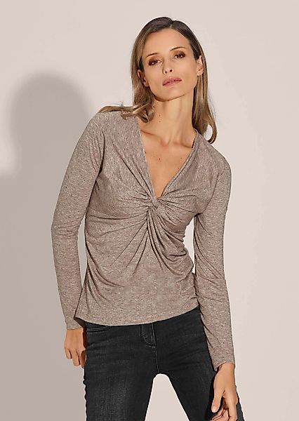 MADELEINE Langarmshirt "Shirt Shirt mit Knotendetail" günstig online kaufen