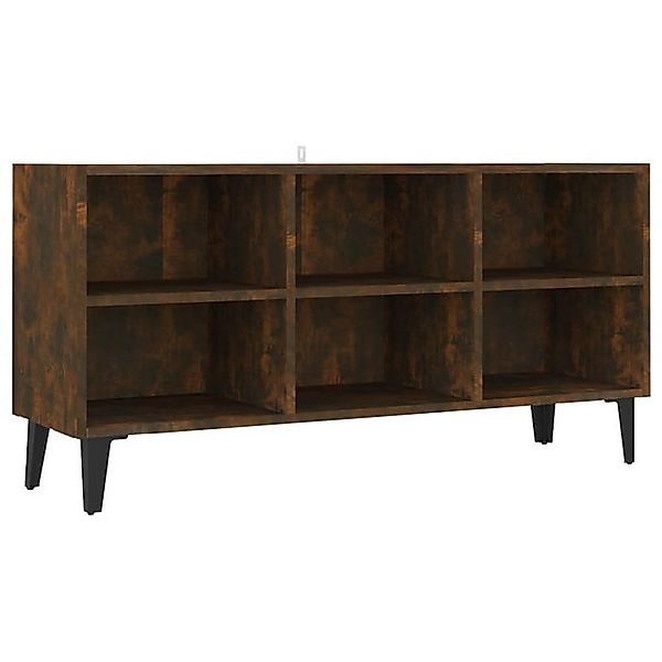 furnicato TV-Schrank mit Metallbeinen Räuchereiche 103,5x30x50 cm (1-St) günstig online kaufen