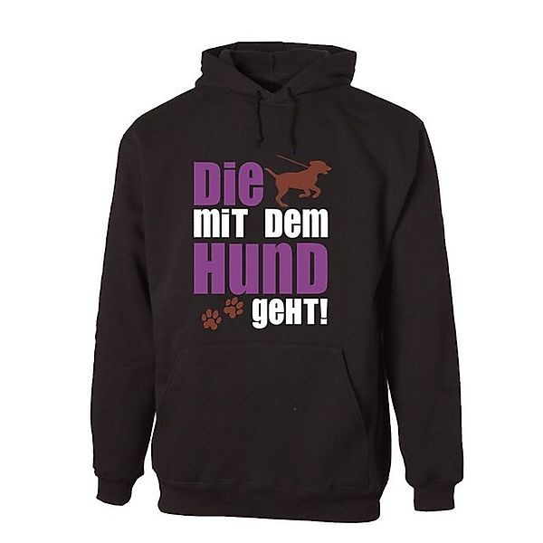 G-graphics Hoodie Die mit dem Hund geht mit trendigem Frontprint mit Spruch günstig online kaufen