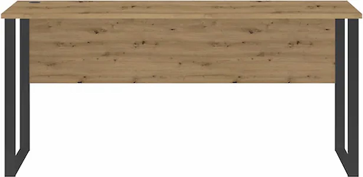 BEGA OFFICE Schreibtisch »Amanda«, (1 St.), Kabeldurchlass, Metallkufen, Br günstig online kaufen
