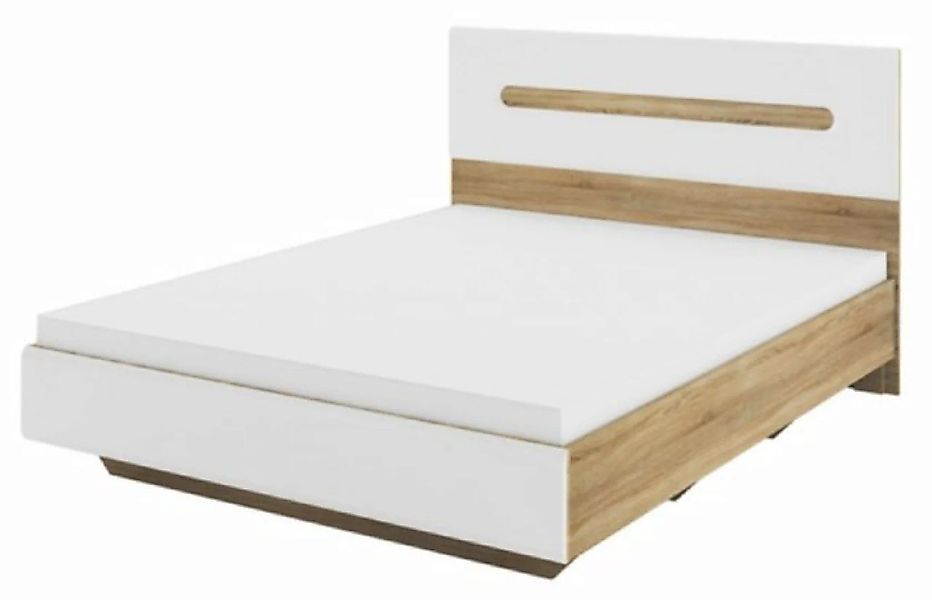 Feldmann-Wohnen Holzbett Leonardo (Leonardo, 1-tlg., Bett mit Metalllattenr günstig online kaufen