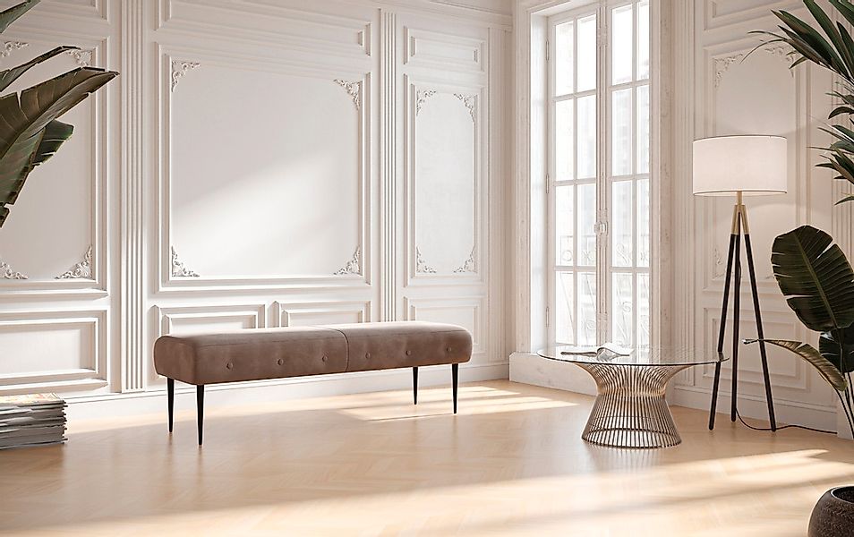 Home affaire 2,5-Sitzer "Amber" mit Knopfheftung,in verschieden Stoffarten günstig online kaufen