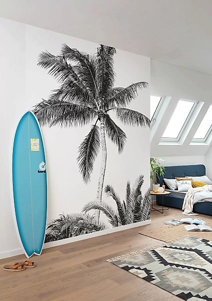 Komar Vliestapete »Retro Palm«, 200x280 cm (Breite x Höhe) günstig online kaufen