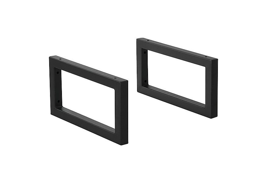 en.casa Tischgestell, Hamina Wandkonsole 2er Set 40 x 20 cm Schwarz günstig online kaufen