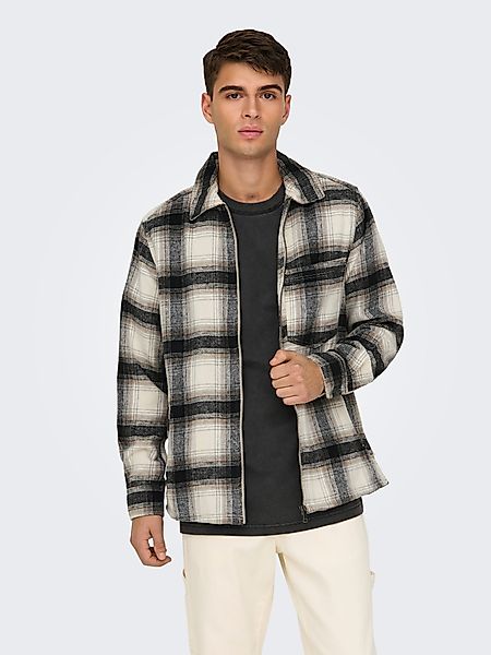 ONLY & SONS Langarmhemd ONSAUSTIN WOOL günstig online kaufen