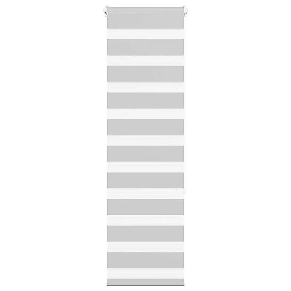 vidaXL Doppelrollo Hellgrau 40x150 cm Stoffbreite 35,9 cm Polyester 4014431 günstig online kaufen