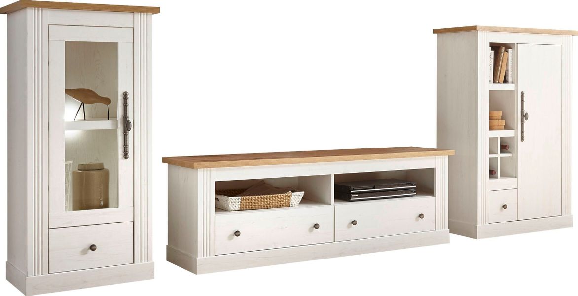 Home affaire Wohnwand "Westminster BESTSELLER" Set, Lowboard, Kommode, Wand günstig online kaufen