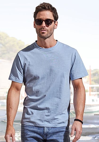 John Devin T-Shirt "mit Slub-Garn Struktur", aus leichter, strukturierter B günstig online kaufen