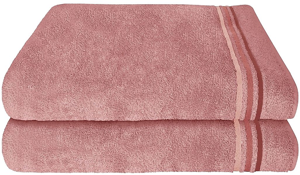 Schiesser Duschtücher "Skyline Color aus 100 % Baumwolle mit eleganter Stre günstig online kaufen