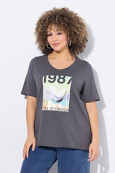 Ulla Popken T-Shirt T-Shirt California V-Ausschnitt Halbarm günstig online kaufen