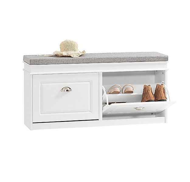 SoBuy Schuhbank FSR64, Schuhbank mit Sitzfläche, Schuhschrank schmal Schuhr günstig online kaufen