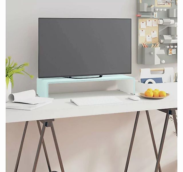 furnicato TV-Schrank TV-Aufsatz/Monitorerhöhung Glas Grün 60x25x11 cm günstig online kaufen