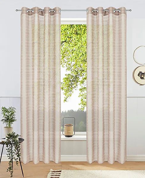 Bruno Banani Gardine »Linus« Ösen 1 Stk. tlg. 1 Schal, eingewebte Querstrei günstig online kaufen