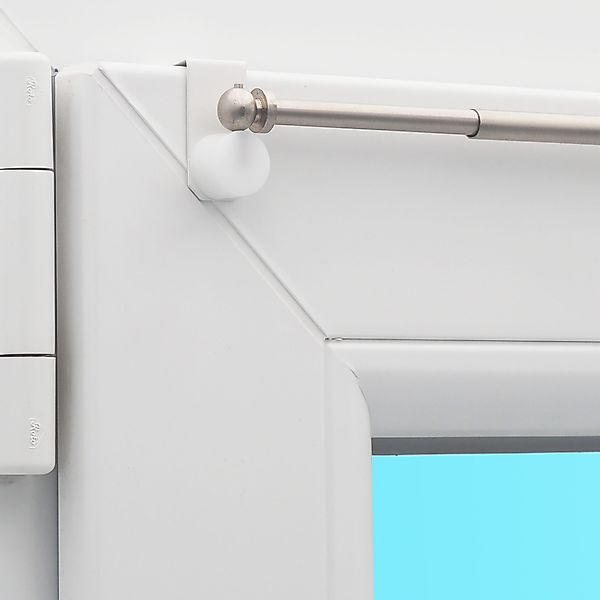 dekondo Gardinenstange Eleganz, ausziehbar, Fensterhaken klemmbar, günstig online kaufen