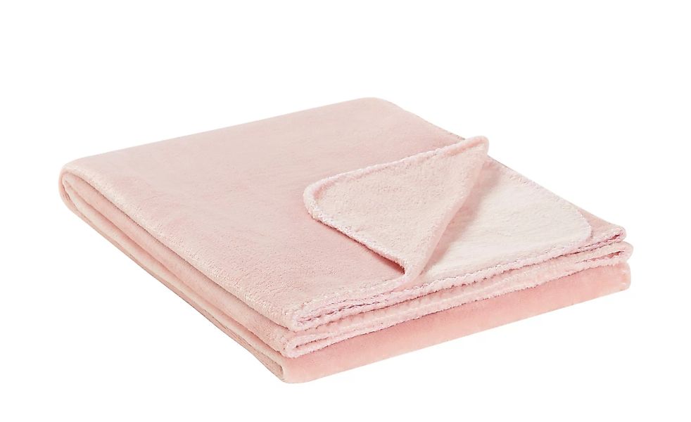 Cashmere Touch Decke  Finni - rosa/pink - 100 % Polyester - 130 cm - 170 cm günstig online kaufen