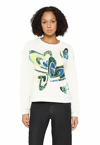 Cartoon Sweatshirt "Damen mit Rippbündchen" günstig online kaufen